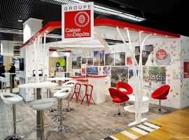 Paris-La Défense CNIT - RUE-Rencontres Universités-Entreprises - Caisse des Dépôts - Stand par Stand Azur